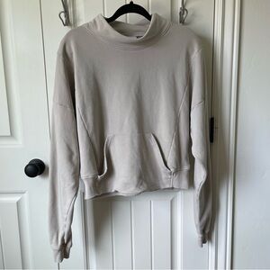 Gymshark Legacy Washed Sweatshirt Pebble Grey/Tan